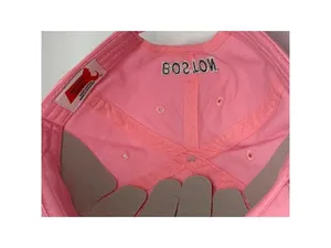 Boston pink baseball cap hat for women 100% cotton, adjustable siz thumbnail 5