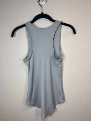 Under Armour Victory Tank Top Light Gray HeatGear Racerback Workout Gym Sz Small thumbnail 8