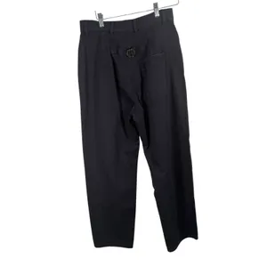 Free People x Sandrine Rose French Worker 100% Cotton Pants Navy Blue Women 27 thumbnail 4
