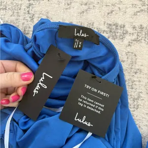 Lulus Brilliant Elegance Blue Off-the-Shoulder Backless Maxi Dress Size XS Sexy thumbnail 7