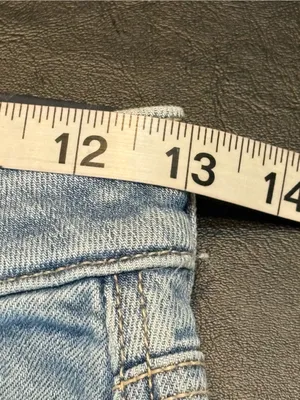 American Eagle Outfitters Light Blue Distressed Wide-Leg Jeans 23/000 Short NWT thumbnail 9