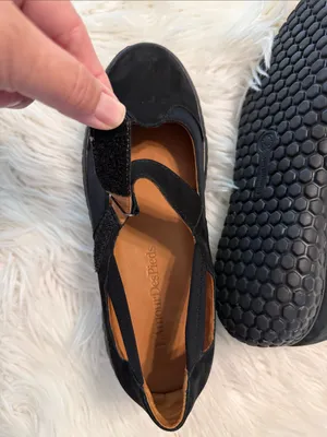 L'Amour Des Pieds Women’s Black Mary Jane Suede Flats size 8M leather upper thumbnail 6
