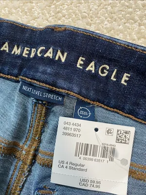 American Eagle Outfitters Dark Blue High-Rise Flare Jeans Size 4 thumbnail 8