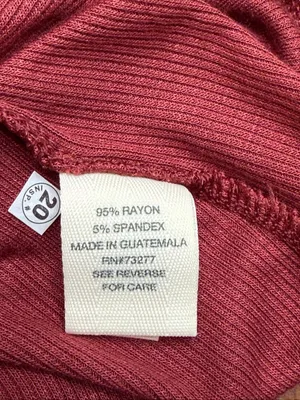Mudd Women’s Rust Red Strappy Back Sleeveless Ribbed Tunic Tank Top NWT Size XL thumbnail 4