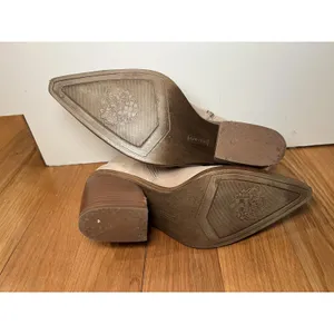 Vince Camuto Boots Womens Size 9 Beige Suede Ankle Block Heel Booties VC-GRENDAN thumbnail 10