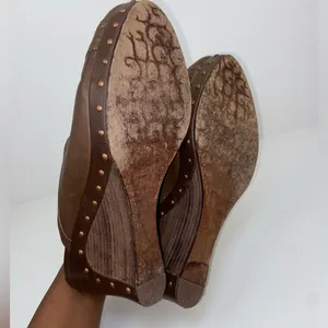 Brown Leather Studded Clog US Size 11 Wedge Mules Slide UGG Australia Women's thumbnail 11