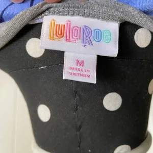 Disney LuLaRoe Womens Top Medium Randy Blue Gray‎ Minnie Mouse Baseball Tee NEW thumbnail 3
