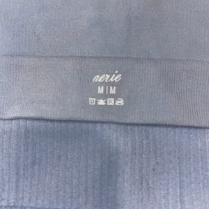 Aerie Blue Ribbed Longline O-Ring Bralette thumbnail 4