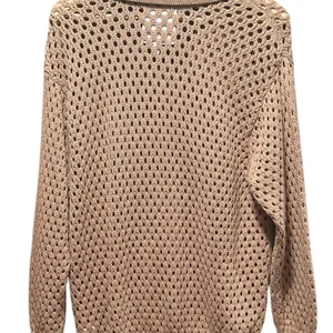 Aerie NWOT Open Knit Polo Sweater in Beach Dune‎ Size Smalll thumbnail 11
