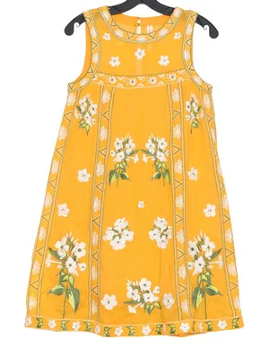 Anthropologie Dress Shana Embroidered Floral Cottage Prairie Americana Boho 2 thumbnail 1