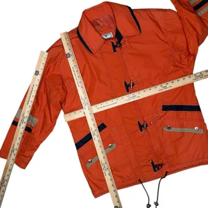Vintage 90s Braetan Marine Fisherman Fireman Rain‎ Jacket M Metal Toggles thumbnail 6