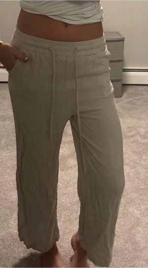 linen pants Tan Size XS thumbnail 1