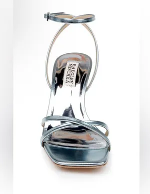 Badgley Mischka Callie Beaded Heel Sandal Size 8.5 thumbnail 4