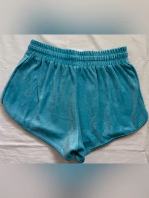 Generation‎ Love Blue Velour Lounge Shorts Size Small thumbnail 2