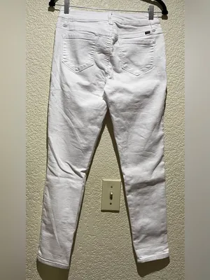 1822 Denim White High-Rise Skinny Jeans Size 8 Like New Condition thumbnail 3