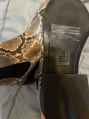 Snake skin boot Tan Size 8 thumbnail 3