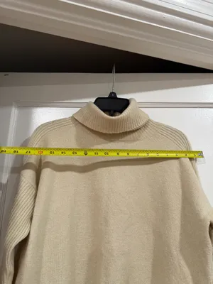 Calvin Klein Men's Beige Turtleneck Sweater​ thumbnail 3