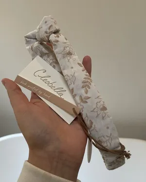 NWT Cleobella hair accessory knot headband cream ivory thumbnail 1