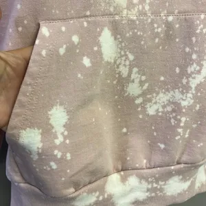 Pink Floyd Blush Pink Bleached Hoodie with Strings and Kangaroo Pocket- Large thumbnail 9
