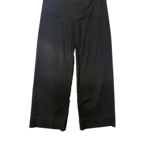 Maeve Anthropologie The Colette Black Wide Leg Cropped Linen Blend Pants Size 26 thumbnail 5