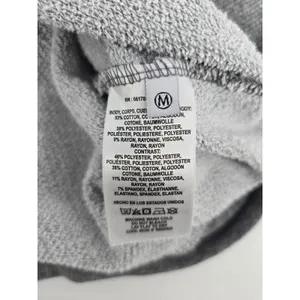 t.la Sweatshirt Womens M Crewneck Heather Gray Ribbed Trim EUC thumbnail 4