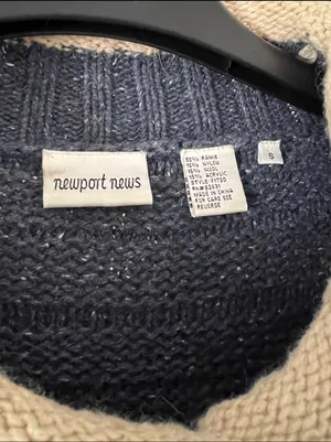 Newport News Vintage Chunky Knit Oversized Sweater thumbnail 5