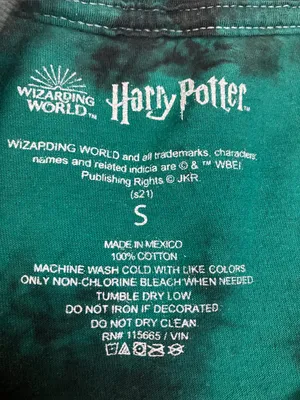 Harry Potter Teal and Black Tee Shirt Women’s Size Small thumbnail 5