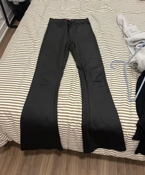 Edikted Leather Pants Flare thumbnail 1