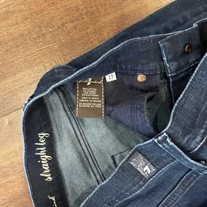 7 for All Mankind Straight Leg Women Size 27 Blue Jean Low Rise Dark Wash thumbnail 4