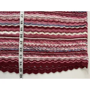 Loft Chevron Pullover Sweater Knit Women L Multi Pink Lightweight Summer Top thumbnail 8