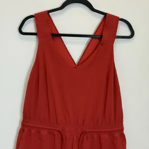 Athleta Savannah Jumpsuit Romper 4 Wide Leg Casual Current Red thumbnail 6