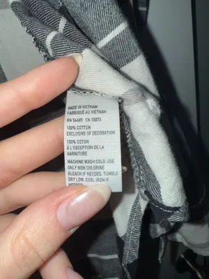 American Eagle Black and white flannel thumbnail 5