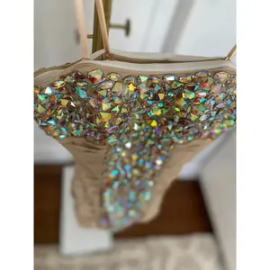 La Femme Cocktail Dress Sparkle Jeweled Ruched Party Wedding Bachelorette Rich thumbnail 5