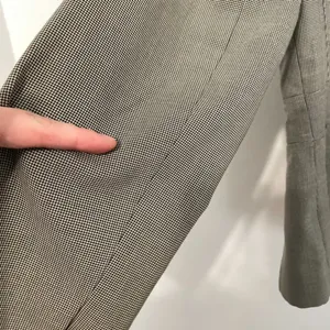 ANN TAYLOR Factory Tan / Brown Black Houndstooth Two Button Work Blazer Jacket 4 thumbnail 14