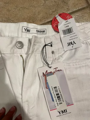 YMI Hybrid denim White Distressed Mom Jeans High Rise Dream Fit Size 3 New thumbnail 4