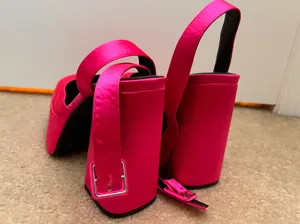 Bershka Platform Pink Heels thumbnail 4