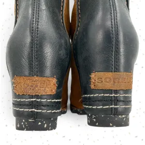 Sorel Cate the Great Boots Elk Black Tan Knee High Lace Up Fall Suede Size 6.5 thumbnail 8