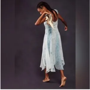 Free People Heart To Heart Flowy Midi Dress‎ NWT size 6 thumbnail 2