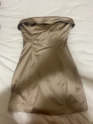 Aritzia Shimmer Satin Tube Dress thumbnail 2
