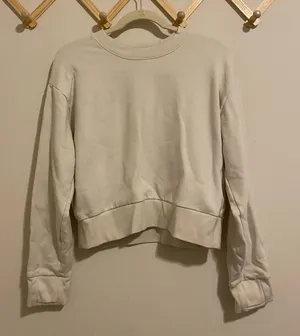 Athleta Off-White Super Soft Pullover size Small thumbnail 1