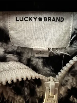 Lucky Brand Large Sherpa Fleece Zip Vest Southwestern Geometric Fair Isle Cozy thumbnail 4