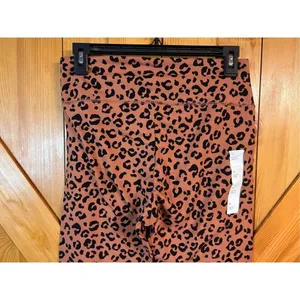 Wild Fable Animal Print Leggings Brown Black Hi Rise Cheetah Size M nwt (4682) thumbnail 6