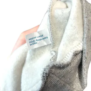 Marine Layer Heather Gray Fluent Crew Neck Pullover Sweatshirt‎ Size Large thumbnail 8