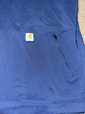 Carhartt Navy Blue Medical Scrub Top thumbnail 3
