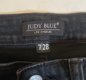 Judy Blue 7/28 Leopard Patch Black High Rise Ripped Skinny Jeans JB82168BK thumbnail 3