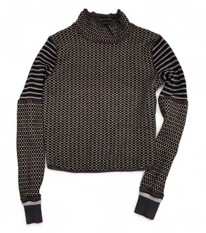 Free People We The Free Mixed Print Mock Neck Sweater thumbnail 1