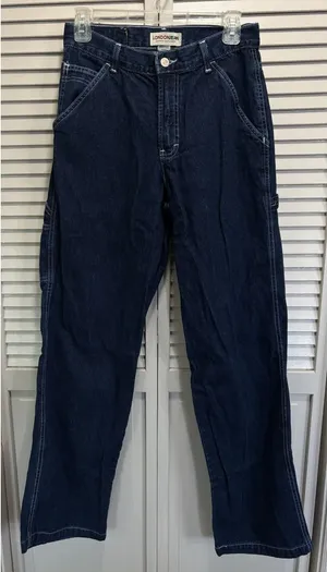 London Jean Carpenter Straight Leg Mid Rise Jean Size 8‎ Pockets Logo thumbnail 1
