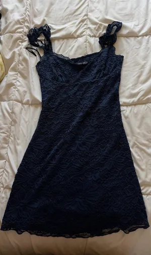 Beacall Mini Dress Navy princess Polly thumbnail 1