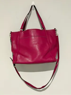 Coach Crossgrain Leather convertible‎ Pocket Tote F34497 Cranberry thumbnail 2
