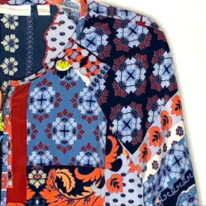 NY&C New York & Company Patchwork Quilted Bomber Jacket Small Cottagecore thumbnail 10
